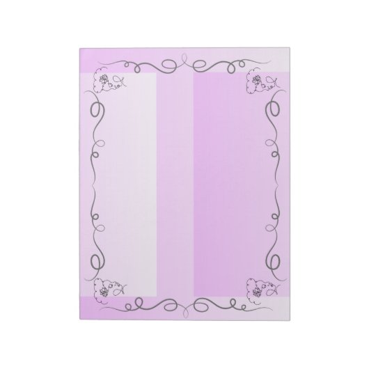 Flowing Beauty Lavender Large Notepad ノートパッド (回転)