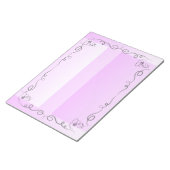 Flowing Beauty Lavender Large Notepad ノートパッド (アングル)