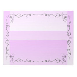 Flowing Beauty Lavender Large Notepad ノートパッド