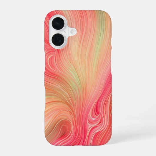Flowing Color Harmony Abstract Strokes Phone Case iPhone 16ケース (裏面)