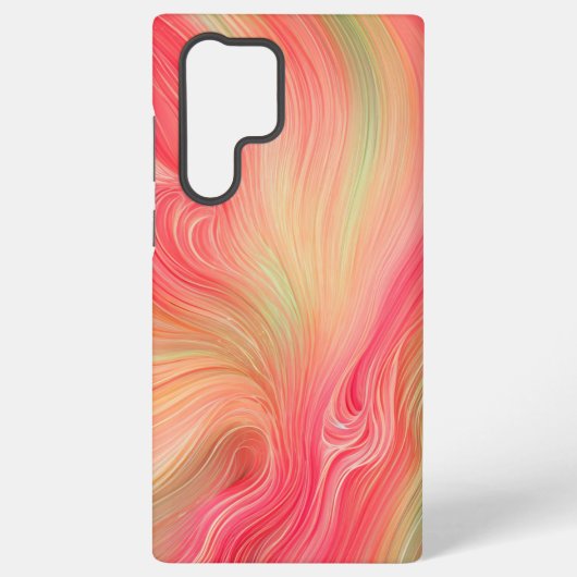 Flowing Color Harmony Abstract Strokes Phone Case Samsung Galaxyケース (裏面)