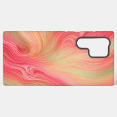 Flowing Color Harmony Abstract Strokes Phone Case Samsung Galaxyケース (裏面横)
