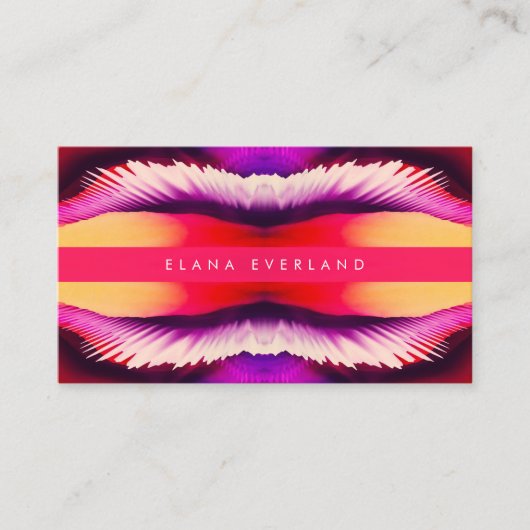 Flowing Color Ink Profile Name Contact 予約カード (正面)