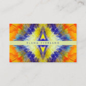 Flowing Color Unique Business Name Contact 予約カード (正面)