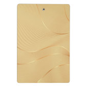 Flowing Gold Lines Luxury Abstract Background Art ミニクリップボード (裏面)