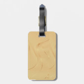 Flowing Gold Lines Luxury Abstract Background Art ラゲッジタグ (裏面縦)