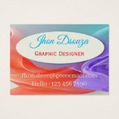 Flowing Gradient Waves with Center Frame, Business (正面)