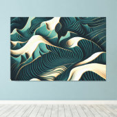 Flowing Harmony キャンバスプリント (インサイチュ (ウッドフロア))