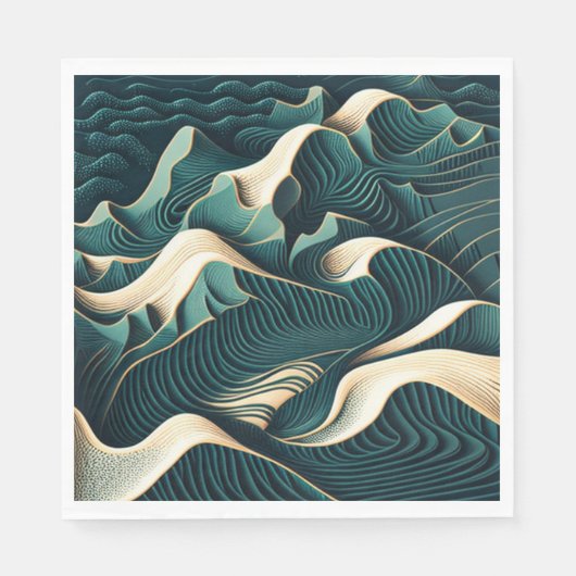 Flowing Harmony スタンダードランチョンナプキン (正面)