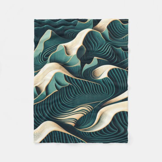 Flowing Harmony フリースブランケット (正面)