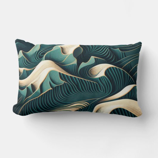 Flowing Harmony ランバークッション (正面)