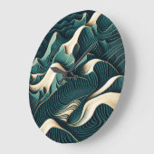 Flowing Harmony ラージ壁時計 (傾斜)