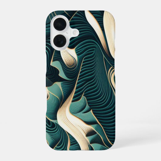 Flowing Harmony iPhone 16ケース (裏面)