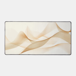 Flowing lines background in sepia shades デスクマット