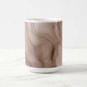 Flowing Pattern of Marble in Earthy Colors  コーヒーマグカップ (中央)