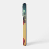 Flowing Pickleball Court Energy Art Phone Case iPhone 16ケース (左側面)