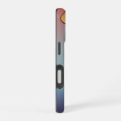 Flowing Pickleball Court Energy Art Phone Case iPhone 16ケース (右側面)