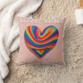 Flowing Rainbow Love:プライドサポート クッション (ブランケット)
