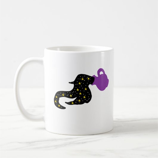 Flowing Water Bearer Mug – Clean Minimal Figure コーヒーマグカップ (左)