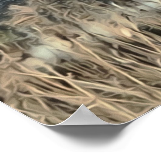 Flowing Waters of Hopkins Falls ポスター (角)