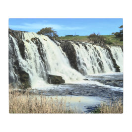 Flowing Waters of Hopkins Falls メタルプリント