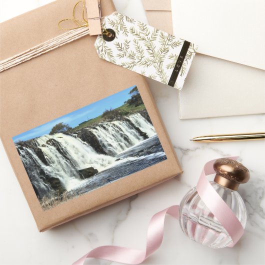 Flowing Waters of Hopkins Falls 長方形シール (ギフト)