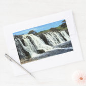 Flowing Waters of Hopkins Falls 長方形シール (封筒)