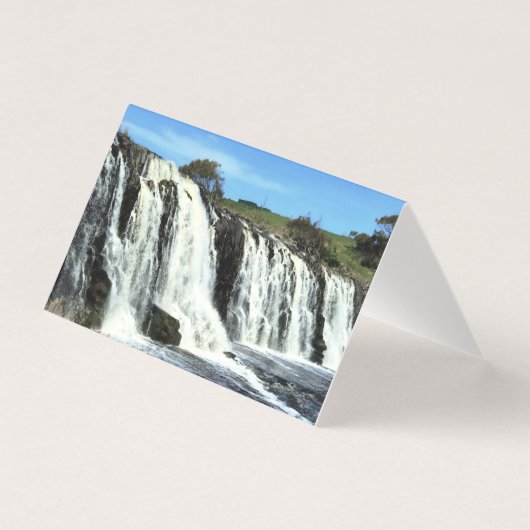Flowing Waters of Hopkins Falls Greeting Card (正面)