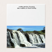 Flowing Waters of Hopkins Falls Greeting Card (外部フラット)
