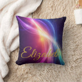 Flowing Waves of Color クッション (ブランケット)