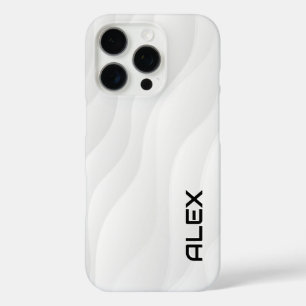 Flowing White Wave iPhoneケース iPhone 16 Proケース