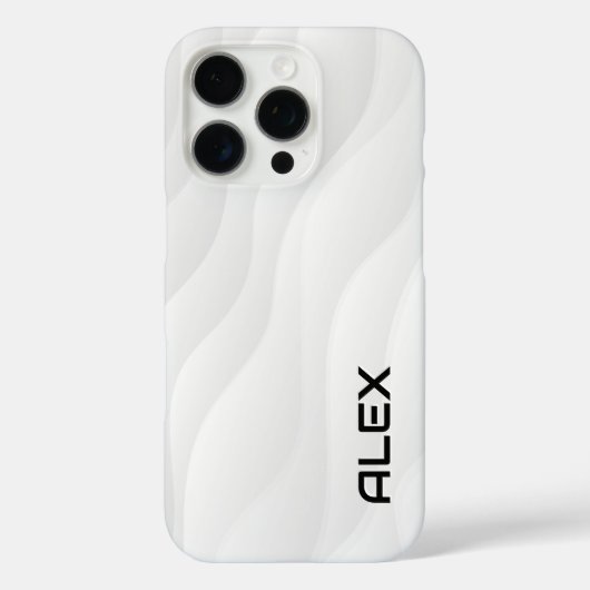 Flowing White Wave iPhoneケース Case-Mate iPhoneケース (裏面)