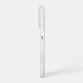 Flowing White Wave iPhoneケース iPhone 16 Proケース (左側面)