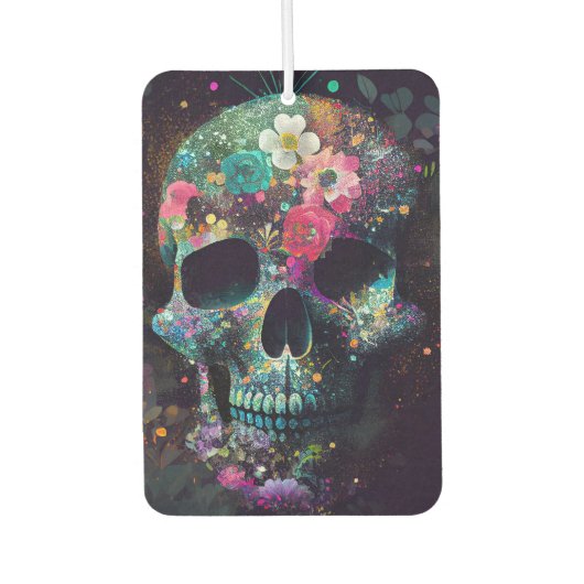 Flowish and Fade:コントラストのお祝い カーエアーフレッシュナー (正面)