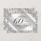 Flowish Diamond 60th結婚's Anniversary RSVP (正面/裏面)