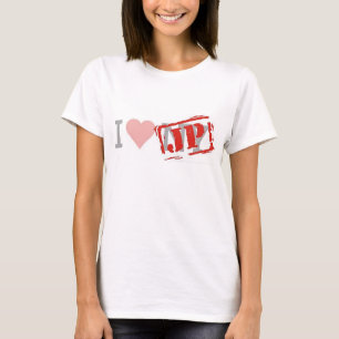 Flowyのティー"私はJP NY"を家音楽djのedmのDJ愛します Tシャツ