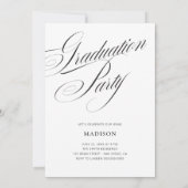 Flowy Typography Graduation Invitation 招待状 (裏面)