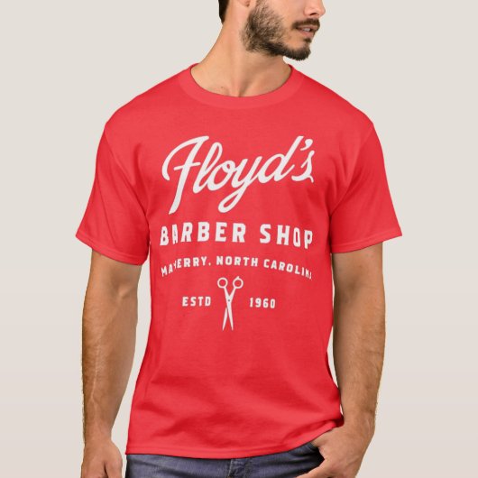 Floyd's Barber Shop - Mayberry Tシャツ (正面)