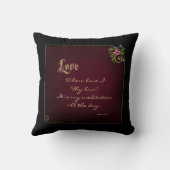 Flriina Love Verse – カスタマイズ可能 クッション (裏面)