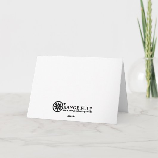 Flriish Scriptビジネス/ホリデー企業のカード シーズンカード (裏面)