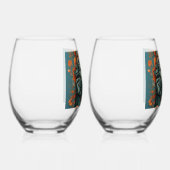 Flu Lion of Wisdom    ステムなしワイングラス (右)