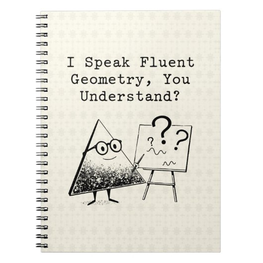 Fluent Geometry Speaker Math Wizard Smart Design ノートブック (正面)