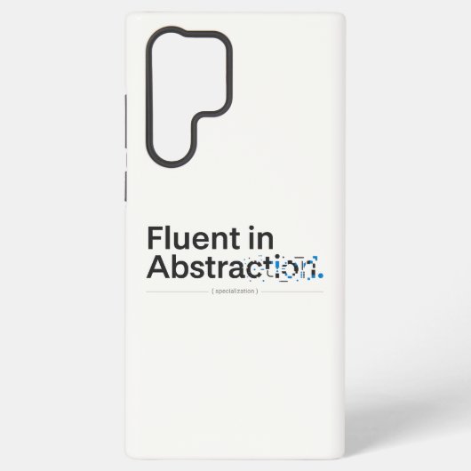 Fluent in Abstraction Minimalist Tech Case Samsung Galaxyケース (裏面)