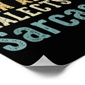 Fluent In All Dialects Of Sarcasm Retro Style ポスター (角)