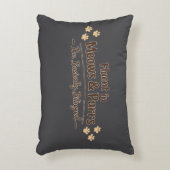 Fluent in Meows & Purrs Funny Cat Lover Gift アクセントクッション (正面(垂直))