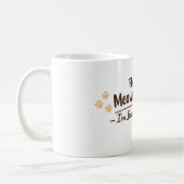Fluent in Meows & Purrs Funny Cat Lover Gift コーヒーマグカップ (左)