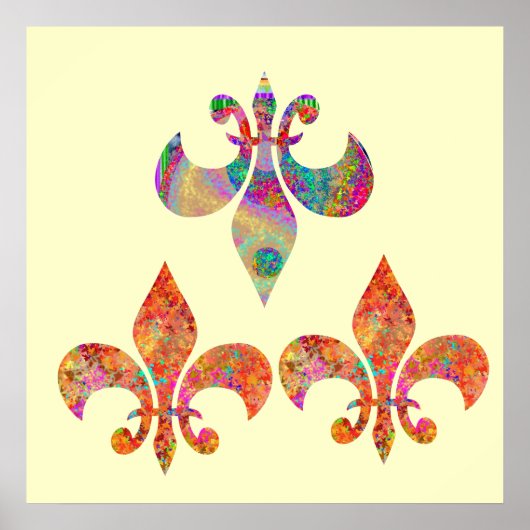 Fluer-de-Lis: Happy Patterns by Navin ポスター (正面)