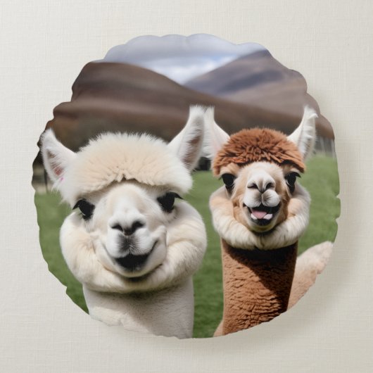 Fluff & Friendship ラウンドクッション (正面)