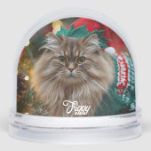 Fluff Norwegian Forest Cat Christmas Personalized  (正面)