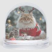 Fluff Norwegian Forest Cat Christmas Personalized  (裏面)